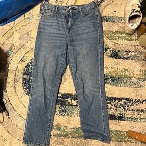 Medium wash jeans, worn once
